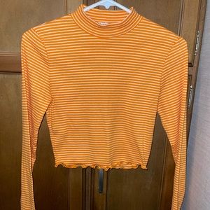 Mock Neck Crop Top